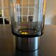 smoked glass candlestick Boussu edition, 1970