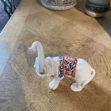 Enameled porcelain elephant