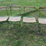 Garden folding chairs