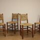 Series of 4 Charlotte Perriand Chairs Model "Bauche" BCB Edition