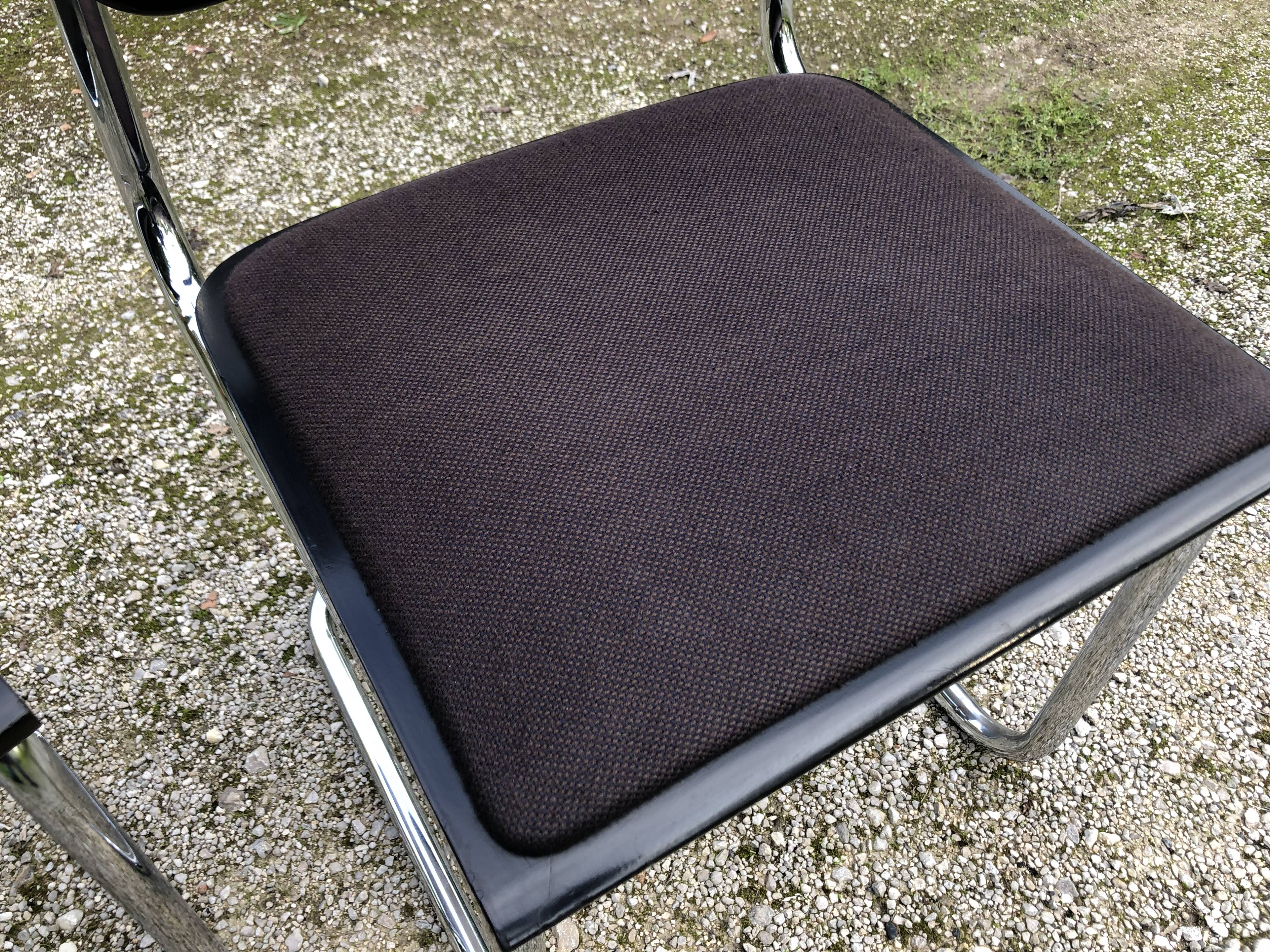 Pair of chairs Cesca B32 Marcel Breuer Italian reissues 90