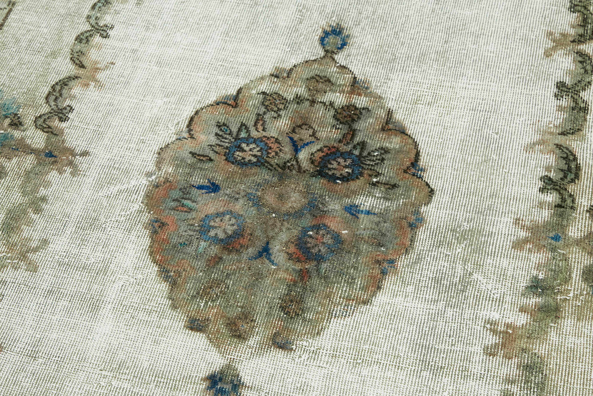 Handwoven anatolian 1980s, grey, 182x280cm