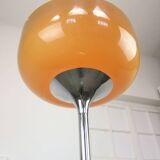 Grand lampadaire marron de Luigi Massoni pour Guzzini, années 1970