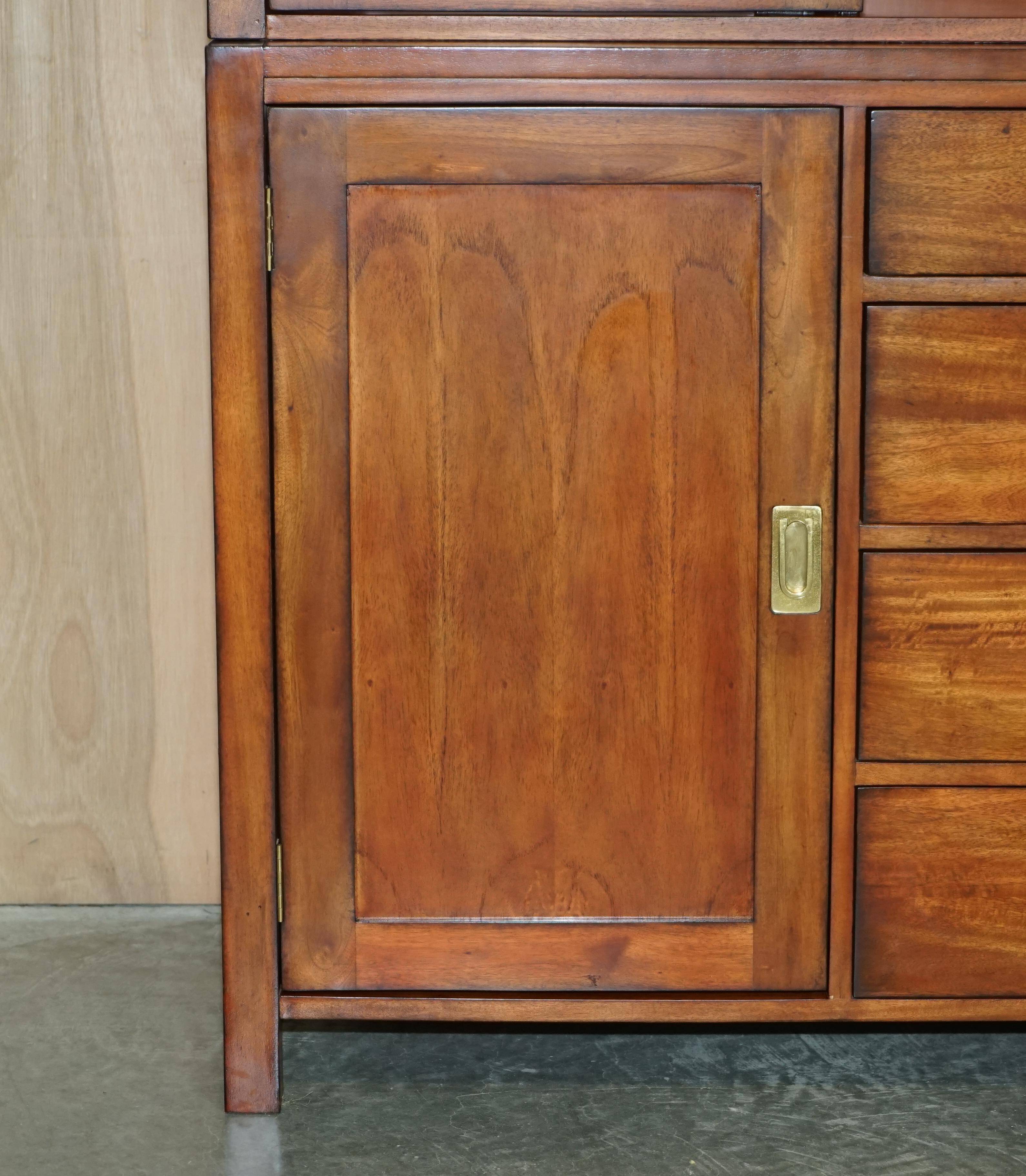 Bibliothèque Vintage Triples Spots Lumineux Armoire de Campagne Militaire Multiyork