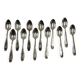 12 small silver-plated spoons