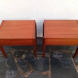 Pair of Scandinavian teak bedside tables