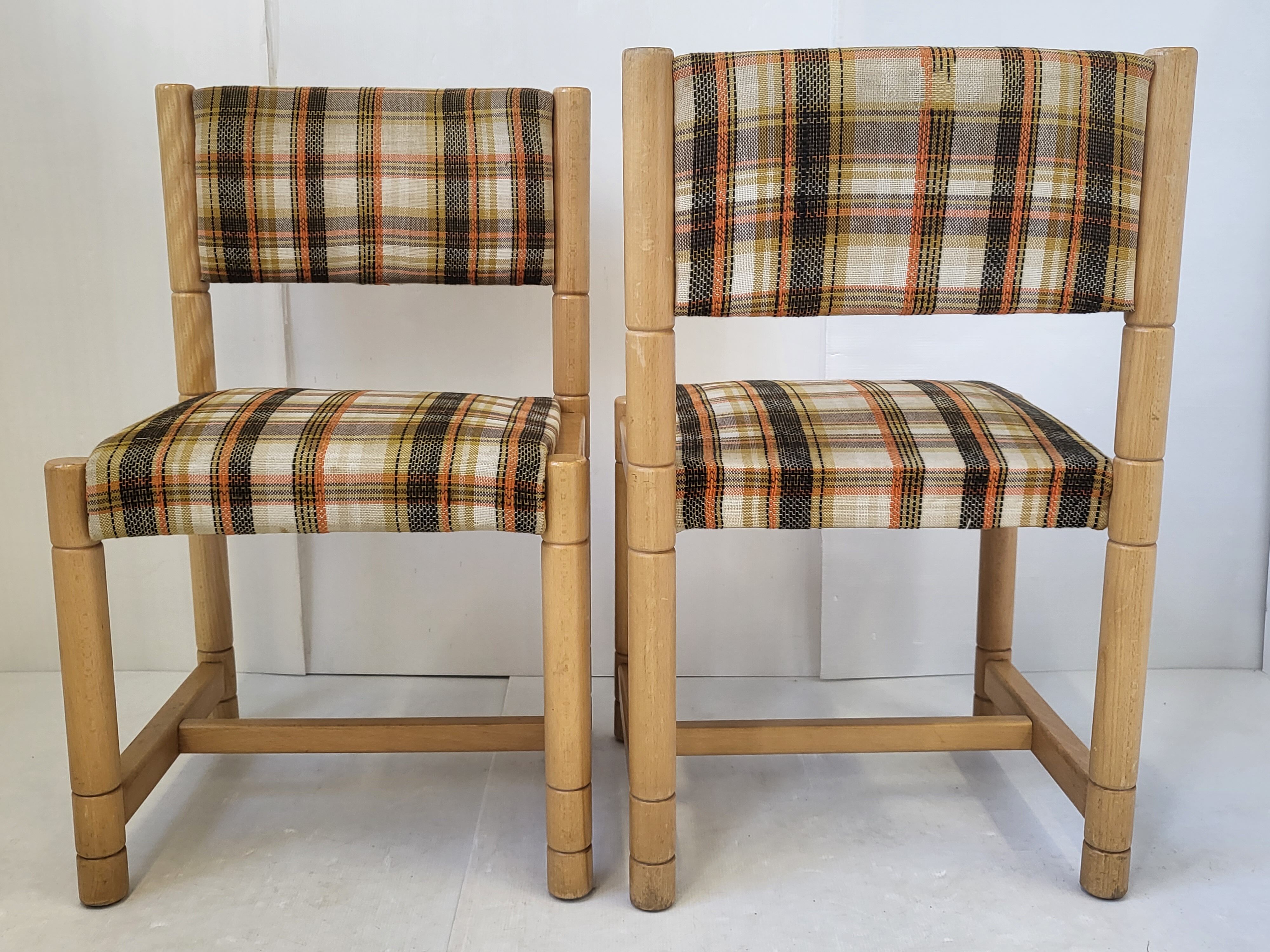 Suite of 6 vintage chairs 1970 Hiddensee