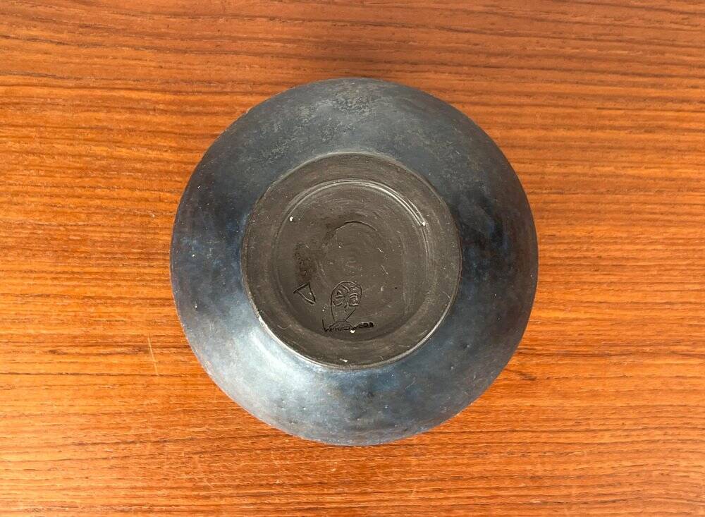Vase minimaliste de studio allemand du milieu du siècle par Gisela Meyer Kaufmann pour Eulen Töpferei, Worspwede, années 1960