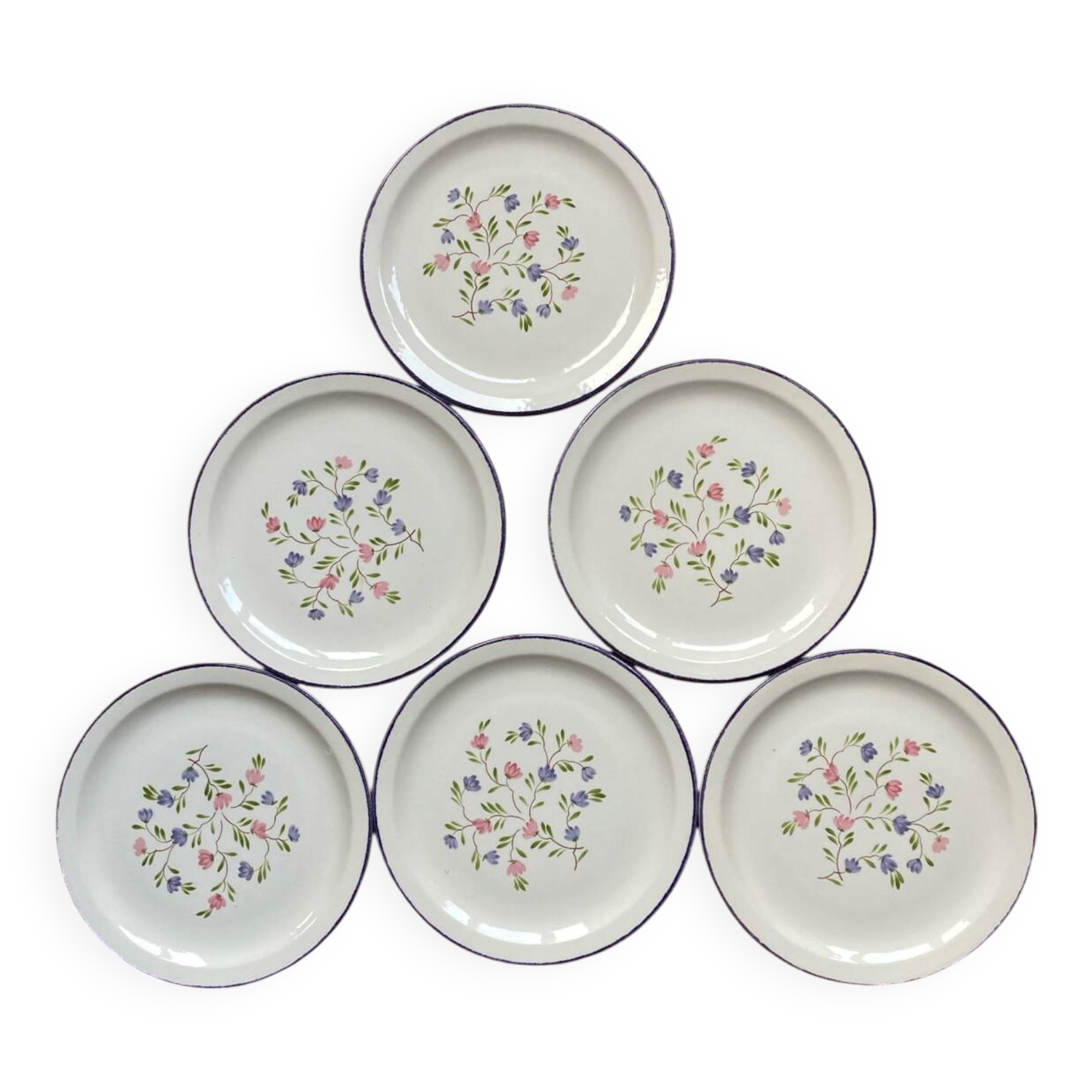 Dessert plates flowers mill of wolves MDL