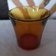 Set of 8 amber Duralex tumbler glasses + 1 free