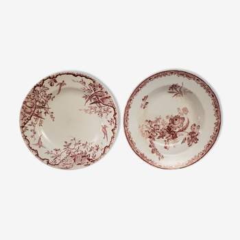 Pink ceramic plates