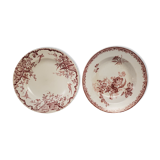 Pink ceramic plates