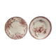 Pink ceramic plates