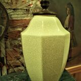 Lamp La Louvière Boch Frères faience cracked