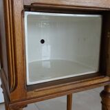 Bedside table - early 1900 - marble/ceramic