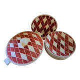Suite of 11 plates and tureen Digoin Saarguemines