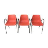 3 chairs with armrests Robin Day