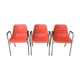 Set de 3 chaises à accoudoirs Robin Day