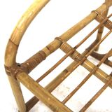 Rattan footstool, Sweden, 1970