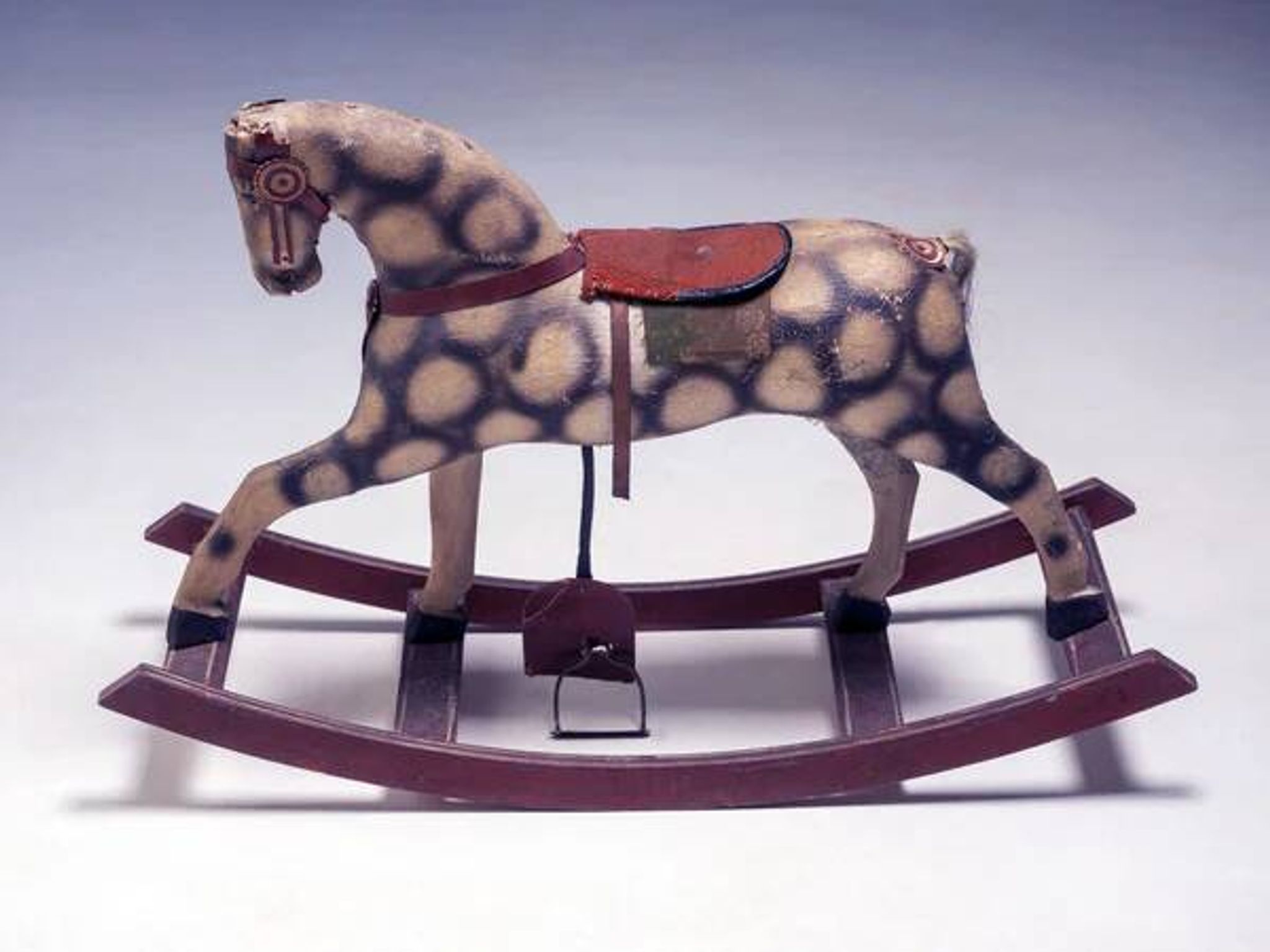 Antique rocking horse, Czechoslovakia, 1940s
