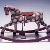 Antique rocking horse, Czechoslovakia, 1940s