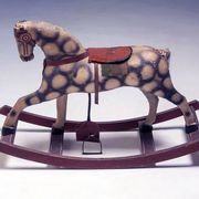 Antique rocking horse, Czechoslovakia, 1940s
