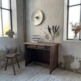 Aranjou elm brutalist desk