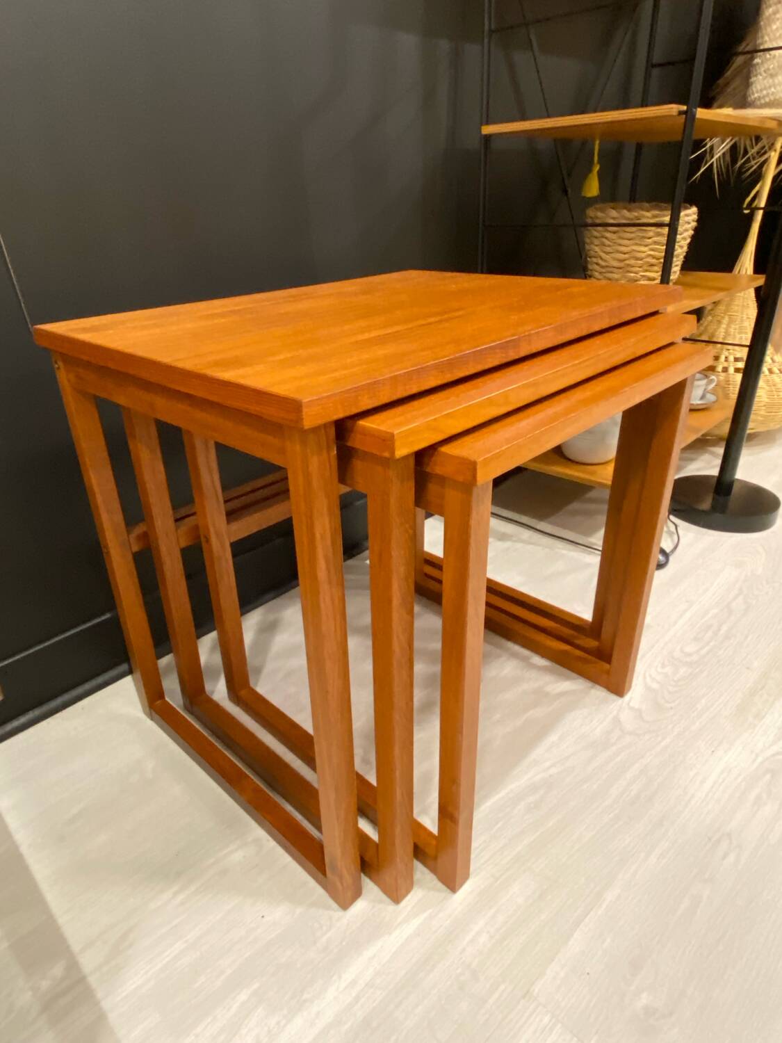 Scandinavian nesting table BRDR Furbo 1970