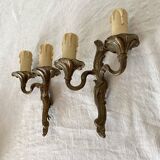 Pair of rocaille style wall lights