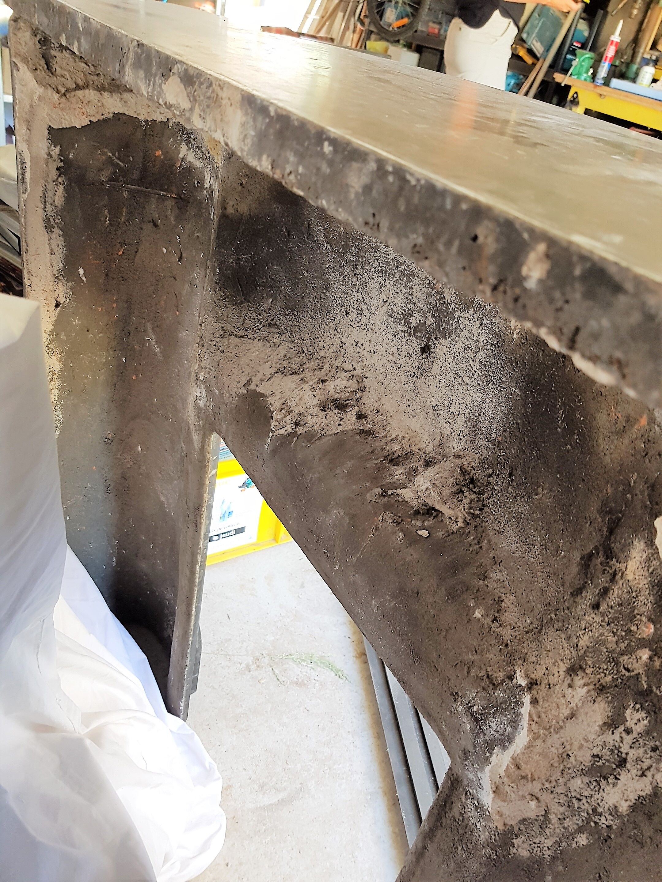 Fireplace marble black