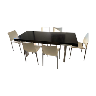 Dining table and 6 chairs