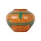 Orange and Turquoise Vase Jasba Keramik West Germany Pottery 111-12