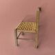 Chaise pour enfant vintage en corde et bois