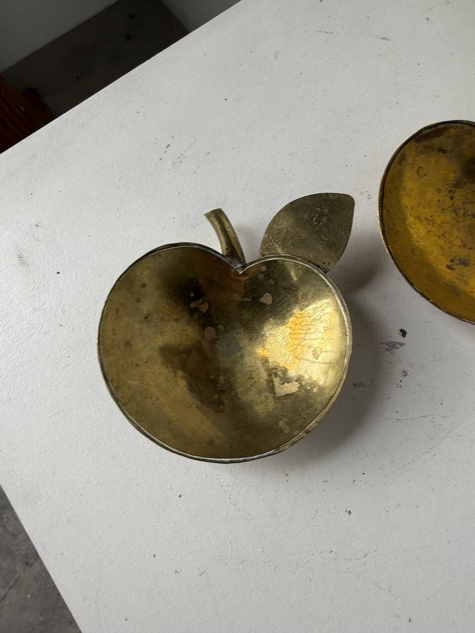 Brass "apple" pocket watch