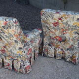 Pair of toad armchairs