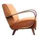 1930 Jindrich Halabala Bentwood Armchair in Rust Brown Velvet