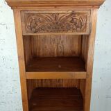 Exotic wood shelving unit from the 90s