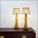 Pair of glass table lamps by Nanny Still for Raak, Netherlands, 1950s