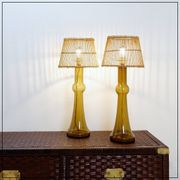 Pair of glass table lamps by Nanny Still for Raak, Netherlands, 1950s