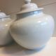 Duo Jar Style Lamp Bases Glazed White Porcelain Decorative Art Living Room