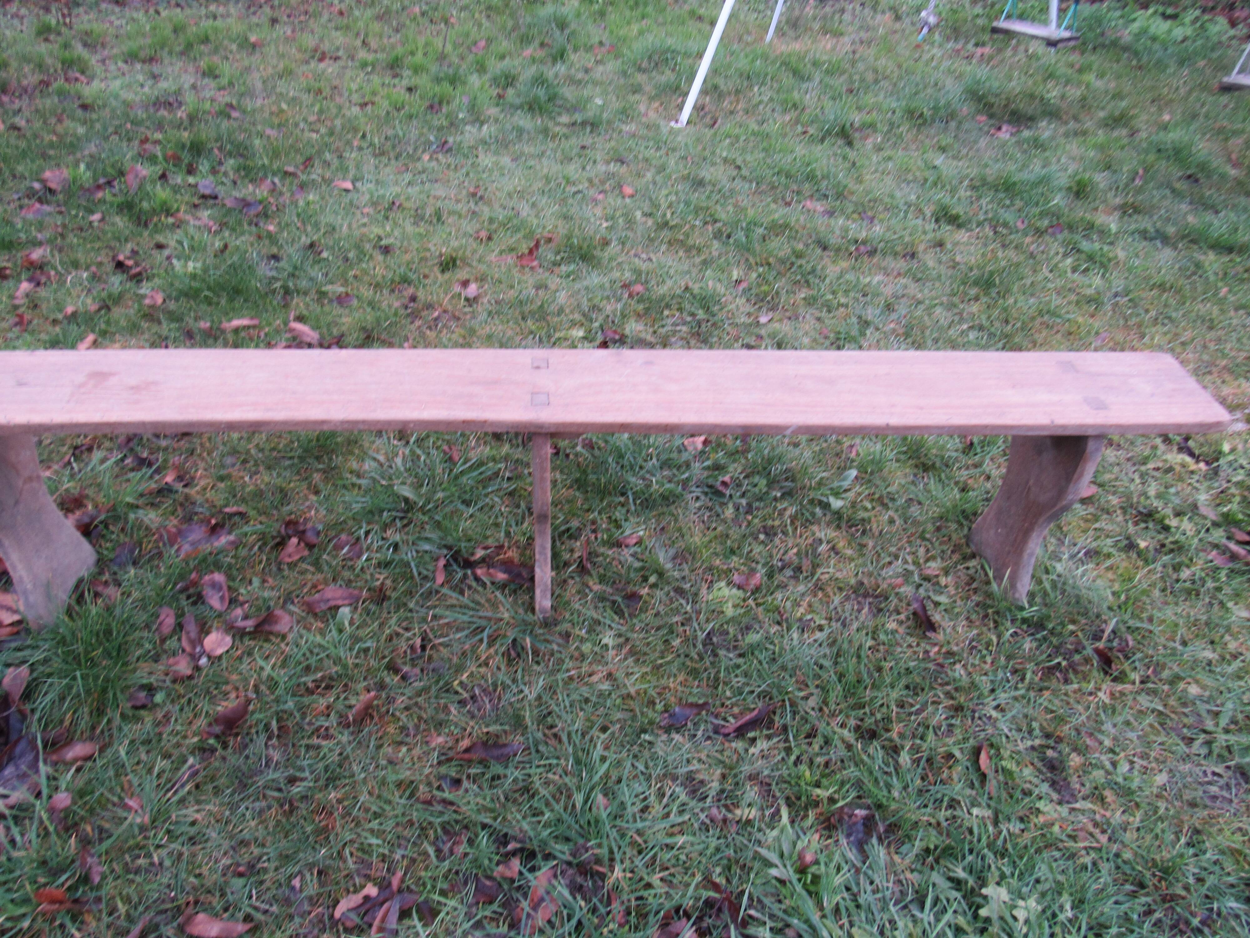 Wooden bench