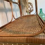 Vintage rattan shelf