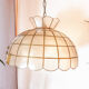 Suspension en nacre de Capiz Art déco style Tiffany