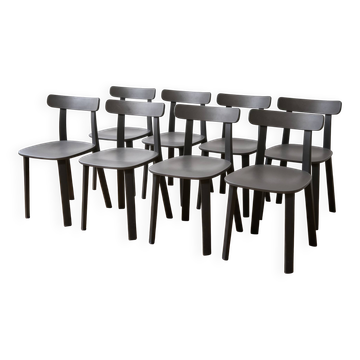 Set of 8 All Plastic Chairs, Vitra