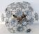 Large Murano Vintage Ceiling Light Black Flowers, 1970s