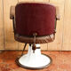 Hairdresser's armchair, early twentieth, enamelled cast iron