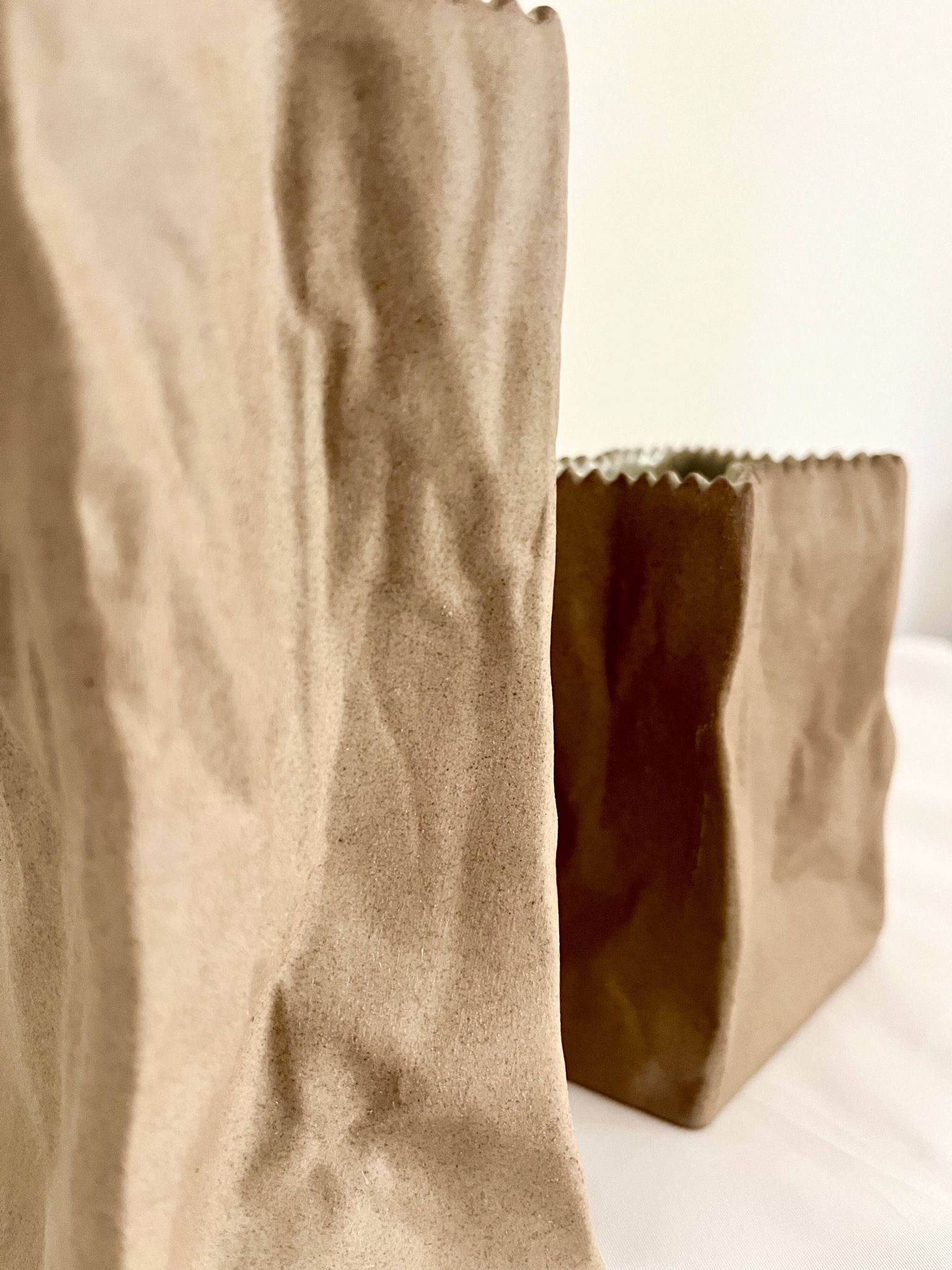 Vintage "Paper bag" vases by Tapio Wirkkala for Rosenthal studio-line, 1970