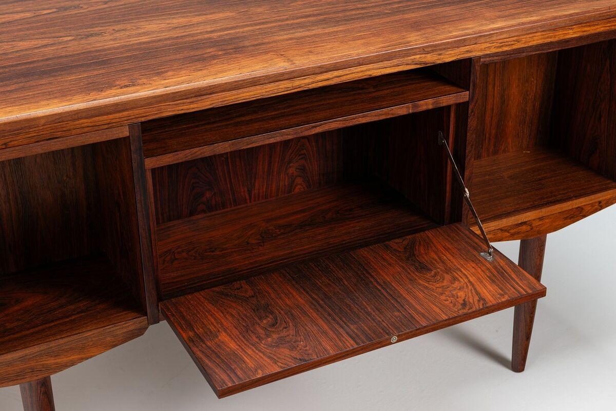 J. Svendstrup writing desk in rosewood A.P. Mobler Denmark 1960