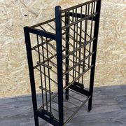 Magazine rack from Wiener Werkstätte Austria made of mahogany & brass around 1900