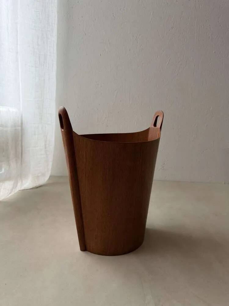Vintage paperbin Einar Barnes PS Heggen teak 1960s